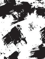 Abstract Black and White Brush Strokes Texture Grunge Background for Design vector