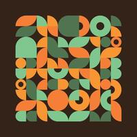 Colorful abstract geometric design vector