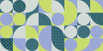Geometric pattern with circles and shapes vector