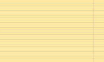 legal pad paper with margin. Yellow sheet for documents and education vector