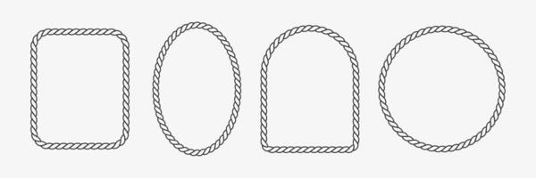 Set of rope frames. Outline knot vector