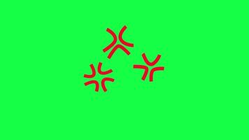 Signs of irritation, or expressions of irritation in the head video