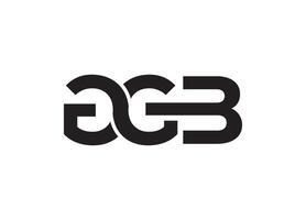 Letter GGB Logo or Icon Design vector