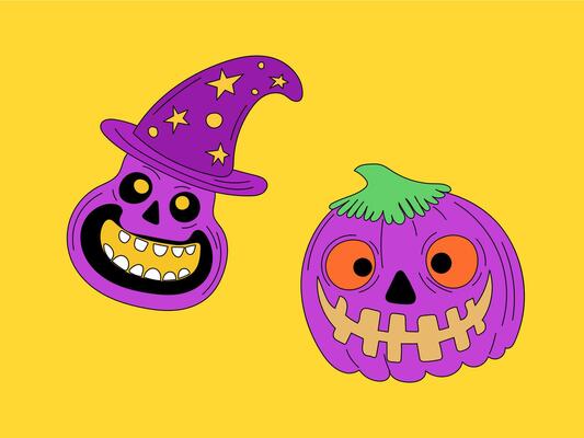 Happy Hlloween Character Decoration Doodle Funny Element Icon