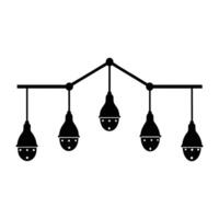 a black and white illustration of a light fixture vector