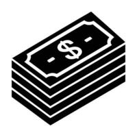 money stack icon in isometric style illustration vector