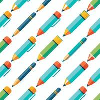 pencils seamless pattern. vector