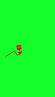 Growth Arrow Tax With Green Screen. Vertical Animation video