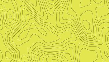 Bright Yellow Topographic Background vector