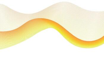 Abstract Yellow and Orange Wave Lines vector