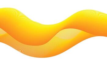 Close-Up Abstract Yellow Orange Wave Background vector