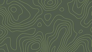 Abstract Topographic Map Background in Green Tones vector
