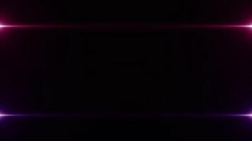 Abstract Dark Background with Symmetrical Geometric Neon Light Lines and Elegant Purple Pink Gradient for Modern Design Futuristic Elements. seamless looping 4k animation background video