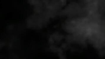 Abstract Smoke Texture on Black Background with Motion and Dynamic Flowing Effects for Overlay and Design Element. seamless looping 4k animation background video