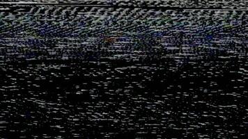 Black And White Static Noise Texture Overlay With Glitch Effect Television Interference Background Stock File For Creative Projects. seamless looping 4k animation background video