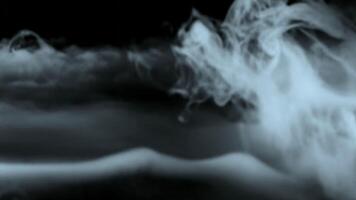 Abstract Gray Smoke Cloud Background With Flowing Vapor Motion Effect for Compositing and Visual Effects. seamless looping 4k animation background video