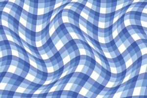 simple abstract dark light sky color plaid check line wavy pattern wavy blue gingham pattern vector