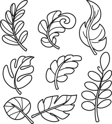 Adorable Line Art Christmas Ornaments with Bows and String Lights Festive Holiday Decorations for Printable Crafts