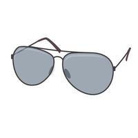 Realistic illustration of sunglasses. Glasses aviator frame vector