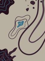 Abstract background with hand drawn doodle elements. Background illustration. vector
