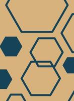 abstract background with triangles, Seamless pattern with hexagons. background illustration in retro style vector