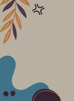 abstract floral background with place for your text, background illustration. vector