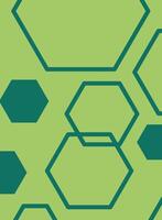 abstract background with hexagons, Seamless pattern with hexagons on a green background illustration vector
