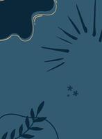 Deep Blue Abstract background with place for text. background illustration for your design. vector