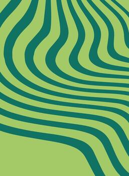 abstract green background. abstract background of wavy lines in green colors illustration vector