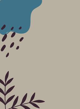 abstract background with leafs and drops, Background illustration design vector