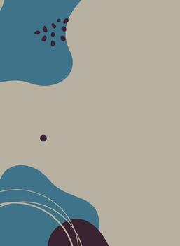 abstract background with wavy lines and dots, illustration design vector