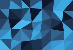 Blue abstract polygonal background. Geometric low poly background illustration. vector