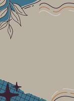 Summer background with place for your text. floral background illustration vector