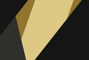 Geometrical Abstract A black and gold logo with a triangle shape, Stylish Geometric Background with Gold Accents vector