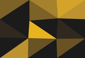 Abstract background of triangles in yellow and black colors. Background illustration. vector