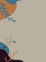 Abstract floral background with hand drawn doodle elements. Floral Background illustration. vector