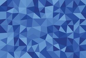Blue abstract polygonal background. Geometric origami style with gradient vector