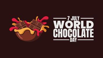 World Chocolate Day, A Delicious Celebration of Cocoa and Joy vector