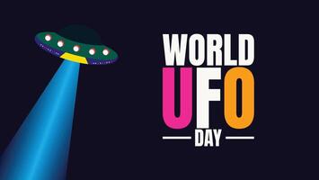 Do You Believe, Celebrating World UFO Day with Wonder and Curiosity vector