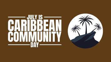 Caribbean Community Day, Celebrating Unity, vector