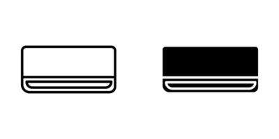 Air Conditioner Icon set. Symbol isolated white background. illustration. color editable. vector