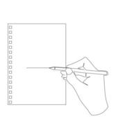 continuous one line drawing of hand drawing a line. vector