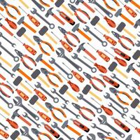 Pattern of various colorful tools vector