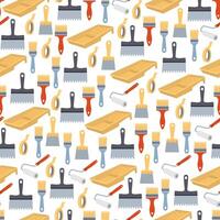 collection of painting tools and brushes vector