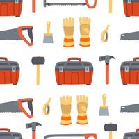 Pattern of various home improvement tools vector