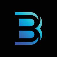 Letter B icon logo design template elements vector