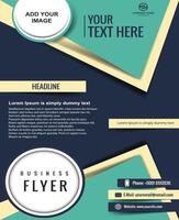 Business flyer design template example vector