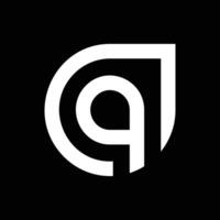 Initial Monogram Letter DA Logo Design Icon Template vector