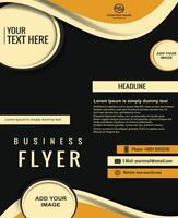 Stylish business flyer template design vector