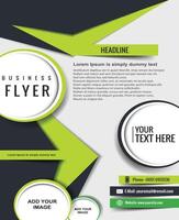 Business flyer template with modern design vector